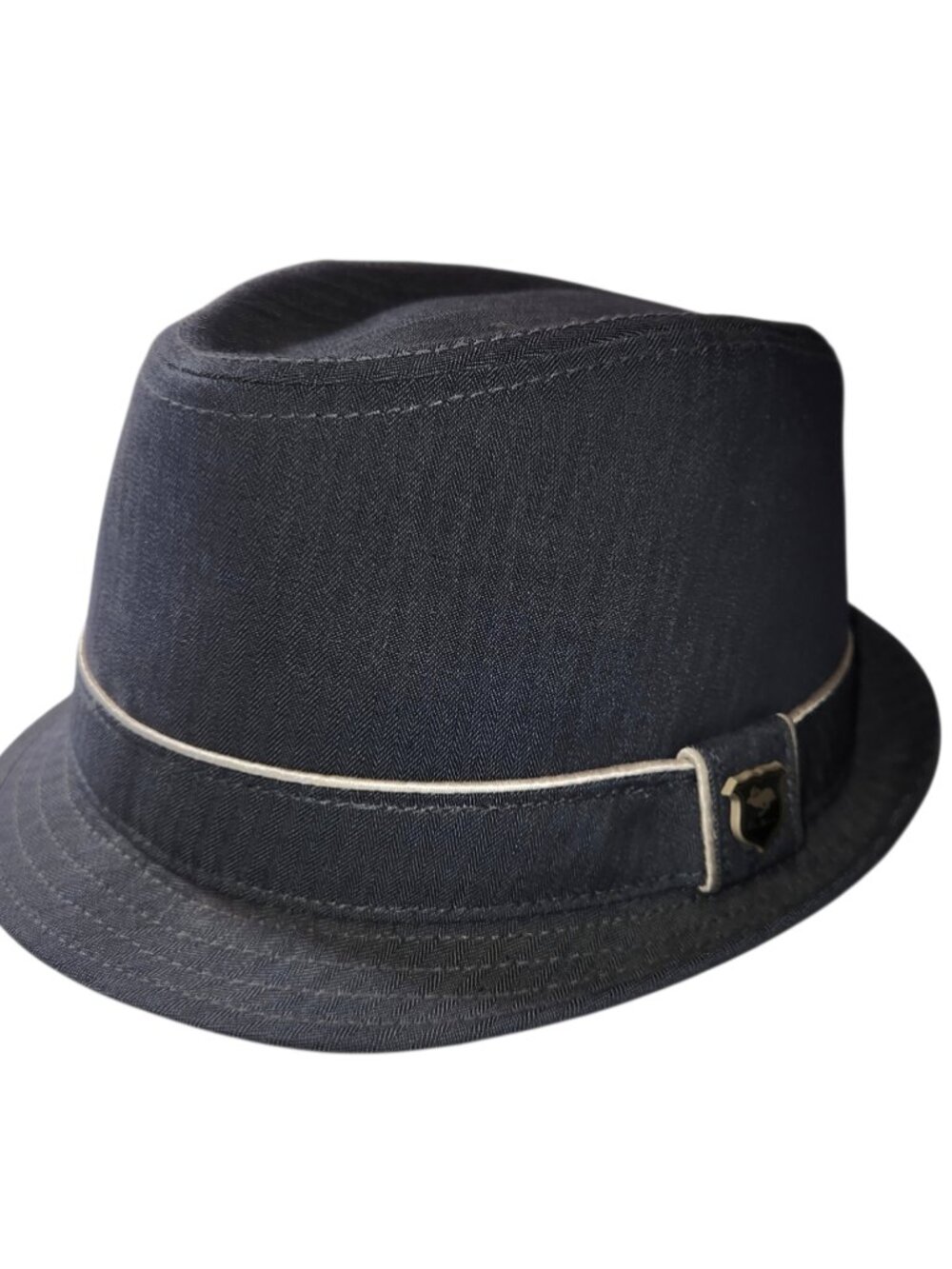 Peter Grimm Fedora Hat Size S/M Gray Cotton Blend Short Brim Trilby Classic
